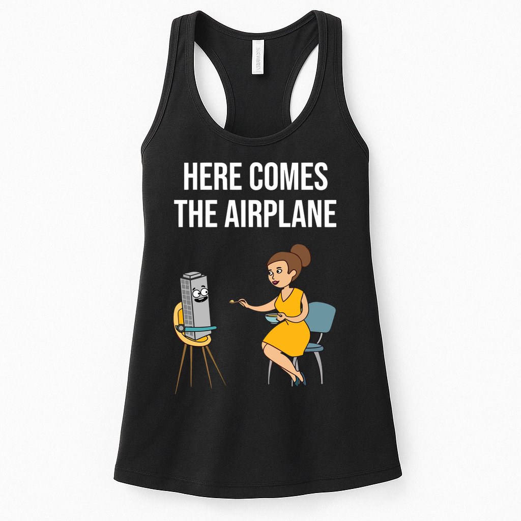 Here Comes The Airplane Womens Tank Top