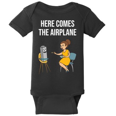 Here Comes The Airplane Baby Bodysuit