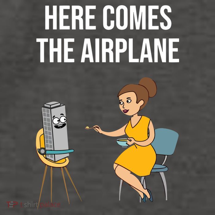 Here Comes The Airplane Vector Backpack
