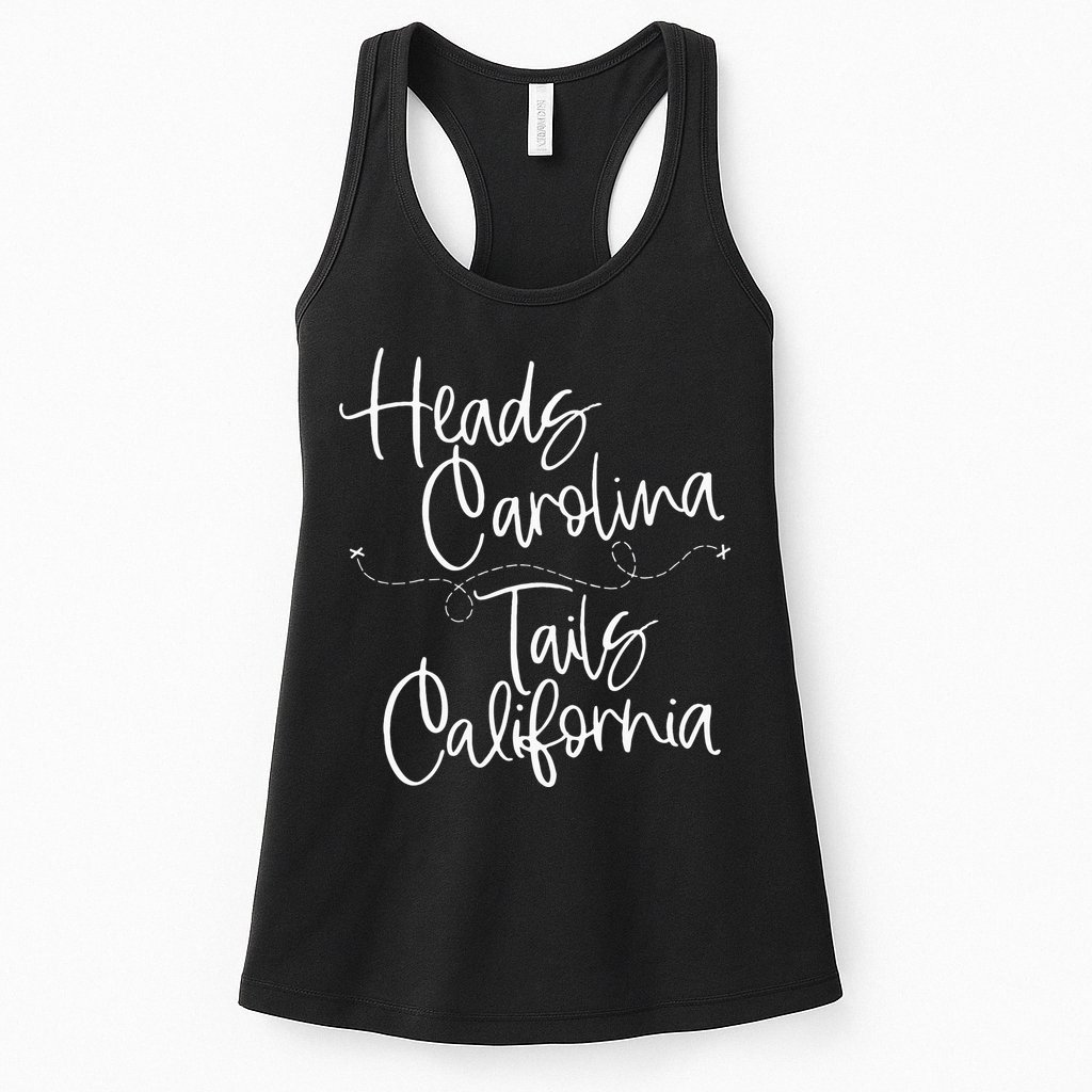 Heads Carolina Tails California 90s Country Womens Tank Top