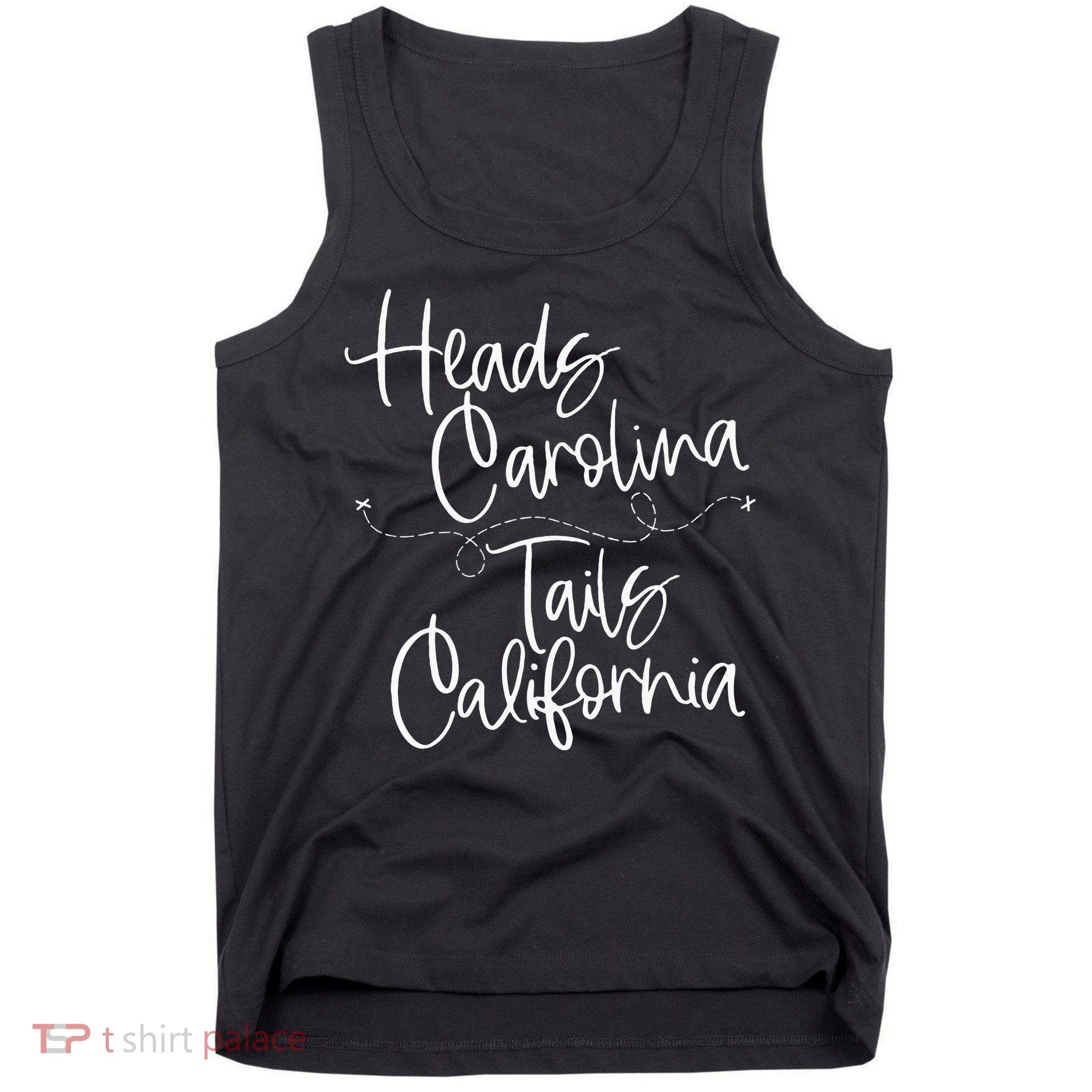 Heads Carolina Tails California 90s Country Tank Top