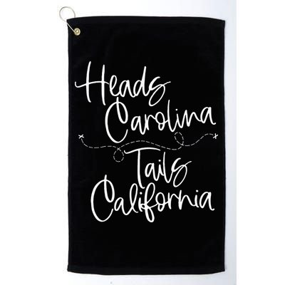 Heads Carolina Tails California 90s Country Golf Towel