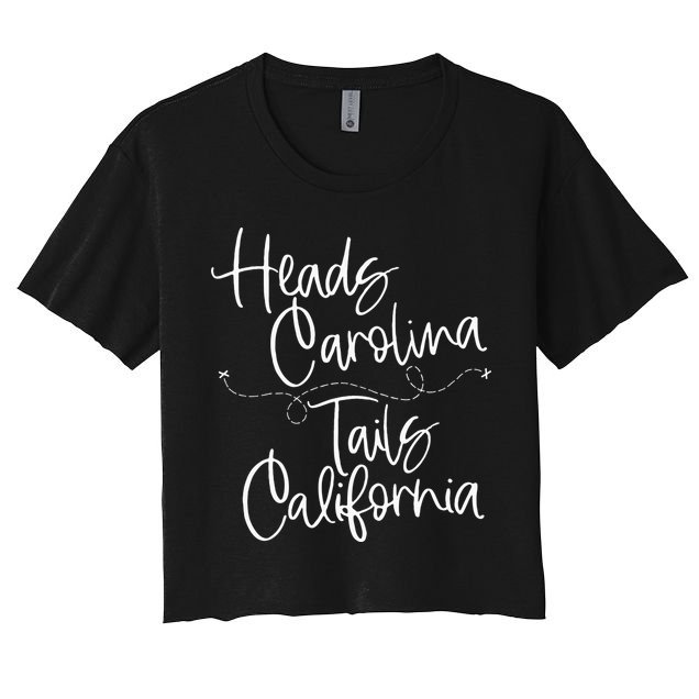 Heads Carolina Tails California 90s Country Crop Top