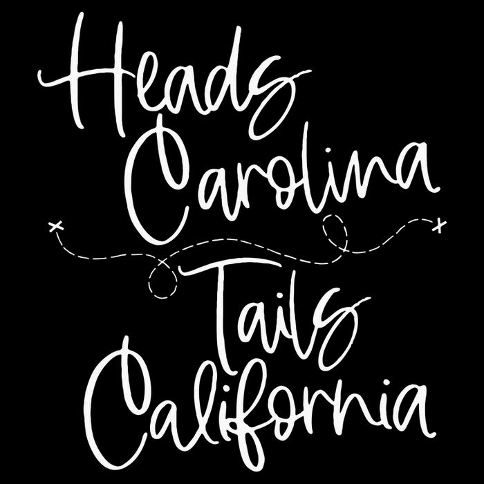 Heads Carolina Tails California 90s Country Zip Tote Bag