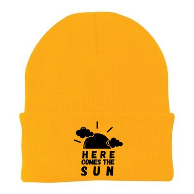 Here Comes The Sun Bring It On Sunshine Sunny Days Smiles Great Gift Knit Cap Winter Beanie