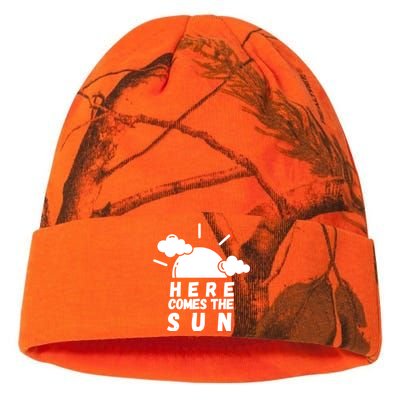 Here Comes The Sun Bring It On Sunshine Sunny Days Smiles Great Gift Kati Licensed 12" Camo Beanie