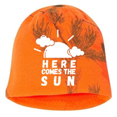 Here Comes The Sun Bring It On Sunshine Sunny Days Smiles Great Gift Kati - Camo Knit Beanie