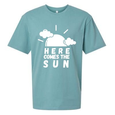 Here Comes The Sun Bring It On Sunshine Sunny Days Smiles Great Gift Sueded Cloud Jersey T-Shirt