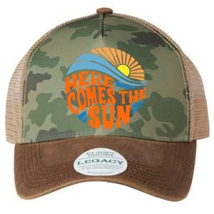 Here Comes The Sun Retro Summer Legacy Tie Dye Trucker Hat