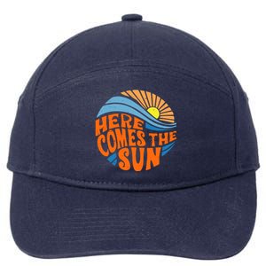 Here Comes The Sun Retro Summer 7-Panel Snapback Hat