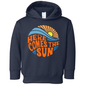 Here Comes The Sun Retro Summer Toddler Hoodie