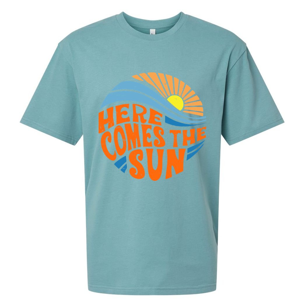 Here Comes The Sun Retro Summer Sueded Cloud Jersey T-Shirt