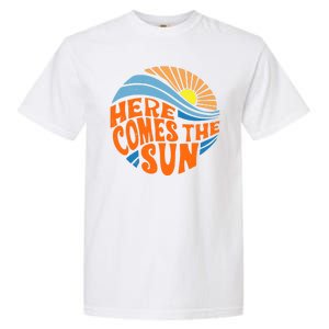 Here Comes The Sun Retro Summer Garment-Dyed Heavyweight T-Shirt