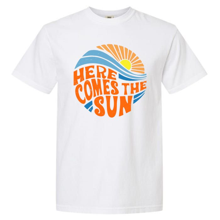 Here Comes The Sun Retro Summer Garment-Dyed Heavyweight T-Shirt