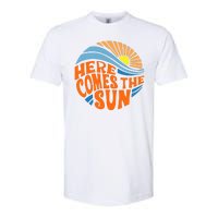 Here Comes The Sun Retro Summer Softstyle CVC T-Shirt