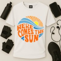 Here Comes The Sun Retro Summer Cooling Performance Crew T-Shirt