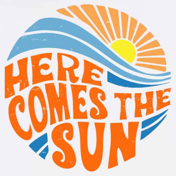 Here Comes The Sun Retro Summer Cooling Performance Crew T-Shirt