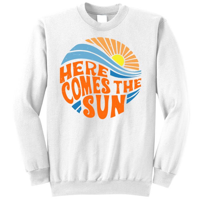 Here Comes The Sun Retro Summer Sweatshirt