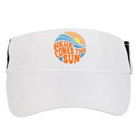 Here Comes The Sun Retro Summer Adult Drive Performance Visor