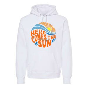 Here Comes The Sun Retro Summer Premium Hoodie