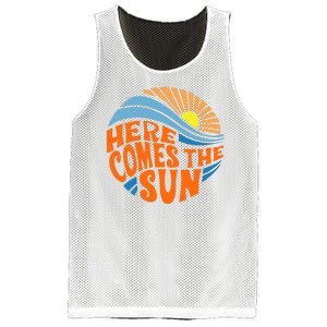 Here Comes The Sun Retro Summer Mesh Reversible Basketball Jersey Tank