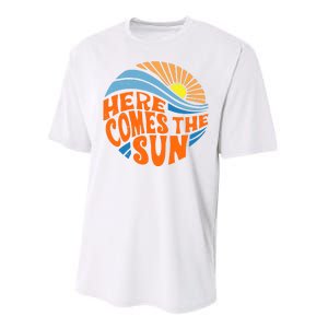 Here Comes The Sun Retro Summer Performance Sprint T-Shirt