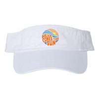 Here Comes The Sun Retro Summer Valucap Bio-Washed Visor