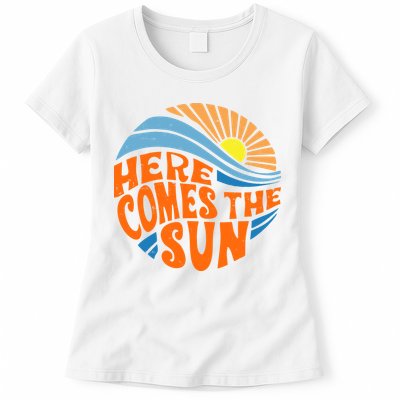 Here Comes The Sun Retro Summer Womens T-Shirt