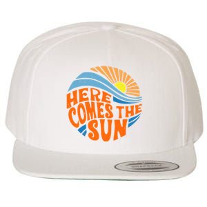 Here Comes The Sun Retro Summer Wool Snapback Cap