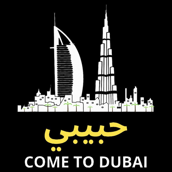 Habibi Come To Dubai Funny Quote Uae Travel Womens Tank Top