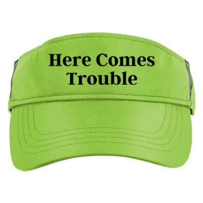 Here Comes Trouble Funny Here Comes Trouble Adult Drive Performance Visor