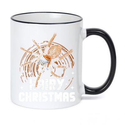 Hairy Christmas Tarantula Owner Cute Gift 11oz Black Color Changing Mug