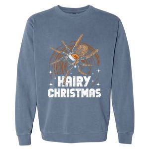 Hairy Christmas Tarantula Owner Cute Gift Garment-Dyed Sweatshirt