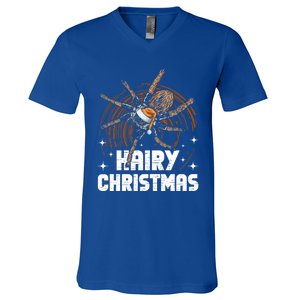 Hairy Christmas Tarantula Owner Cute Gift V-Neck T-Shirt