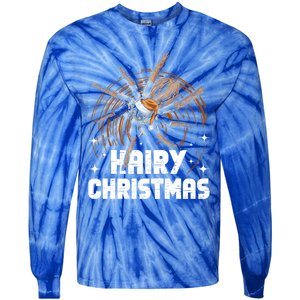 Hairy Christmas Tarantula Owner Cute Gift Tie-Dye Long Sleeve Shirt