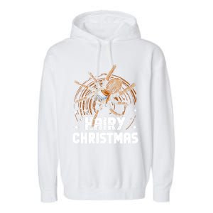 Hairy Christmas Tarantula Owner Cute Gift Garment-Dyed Fleece Hoodie