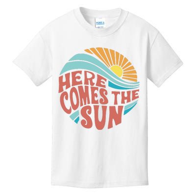 Here Comes The Sun  Baby Summer Beach Kids T-Shirt