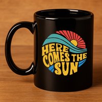 Here Comes The Sun Music Lover Graphic 11oz C Handle Ceramic Mug
