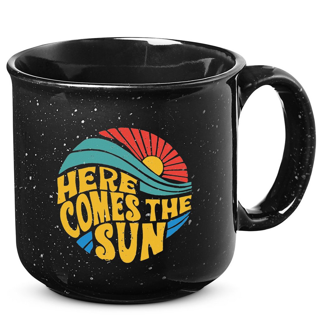 Here Comes The Sun Music Lover Graphic 15oz Campfire Ceramic Mug
