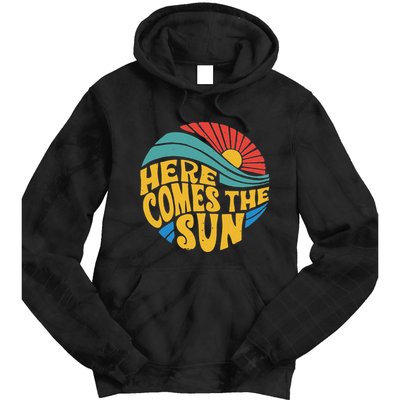 Here Comes The Sun Music Lover Graphic Tie Dye Hoodie