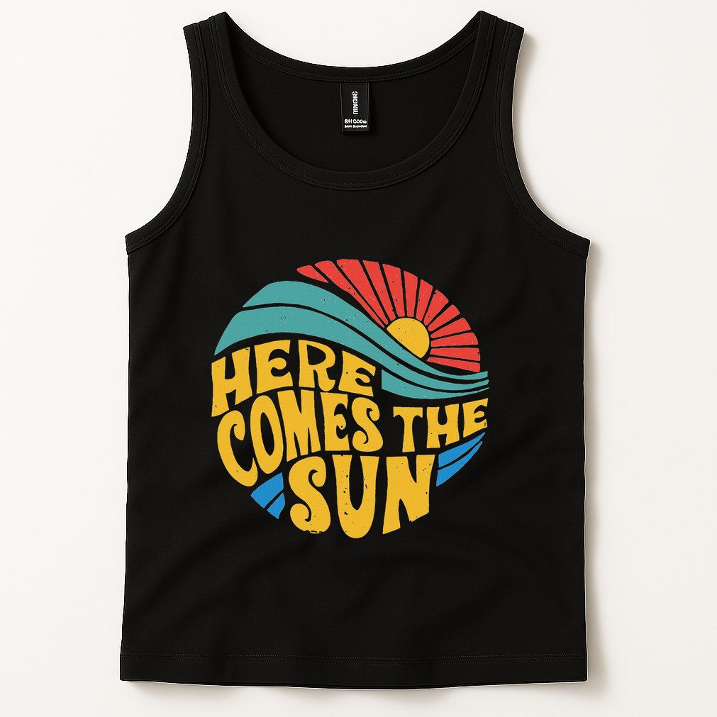 Here Comes The Sun Music Lover Graphic Tank Top