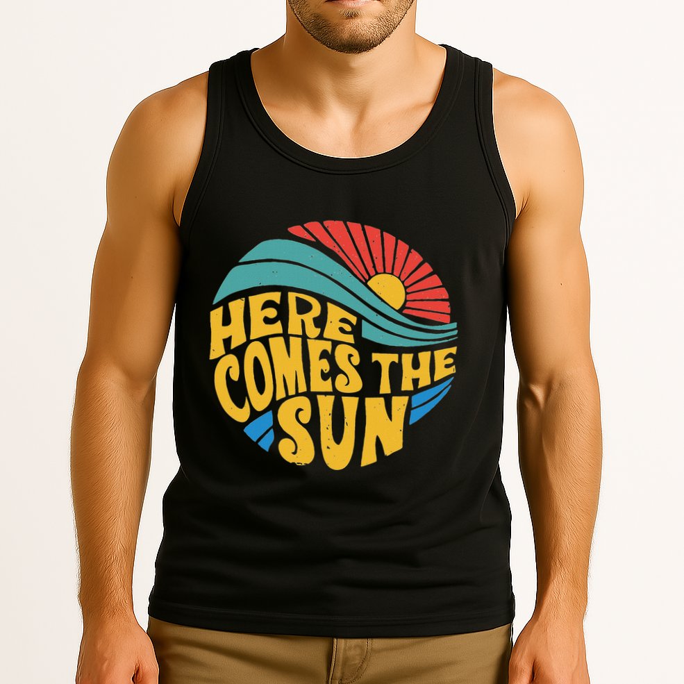Here Comes The Sun Music Lover Graphic Tank Top