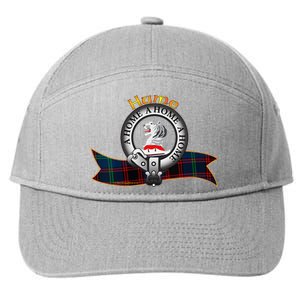 Hume Clan Tartan Crest Motto V Neck 7-Panel Snapback Hat