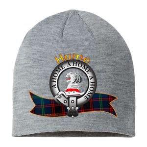 Hume Clan Tartan Crest Motto V Neck Sustainable Beanie