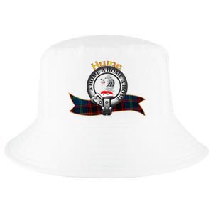 Hume Clan Tartan Crest Motto V Neck Cool Comfort Performance Bucket Hat