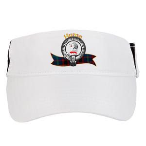 Hume Clan Tartan Crest Motto V Neck Adult Drive Performance Visor