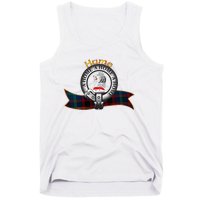 Hume Clan Tartan Crest Motto V Neck Tank Top