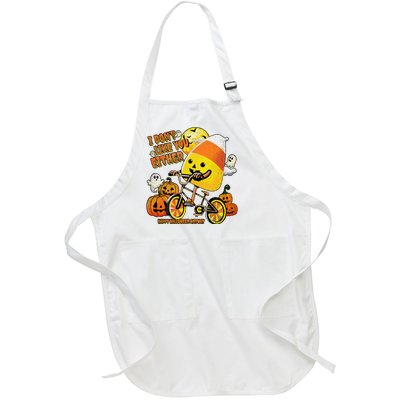 Halloween Costume Team Candy Corn I DonT Like You Either Full-Length Apron With Pockets