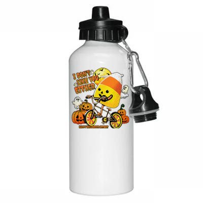 Halloween Costume Team Candy Corn I DonT Like You Either Aluminum Water Bottle