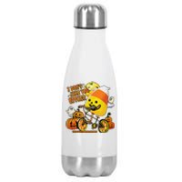 Halloween Costume Team Candy Corn I DonT Like You Either Stainless Steel Insulated Water Bottle